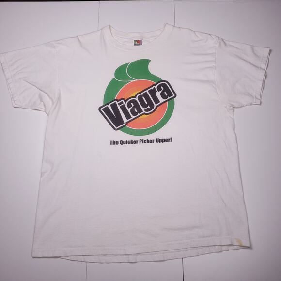Vintage 90s Viagr.a Tide tee - Picture 1 of 7
